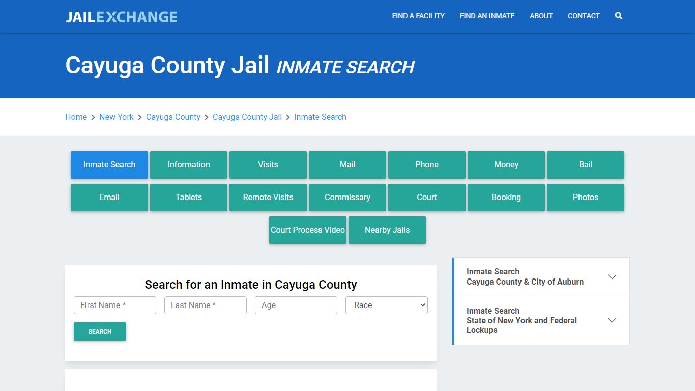 Cayuga County Jail, NY Inmate Search: Roster & Mugshots