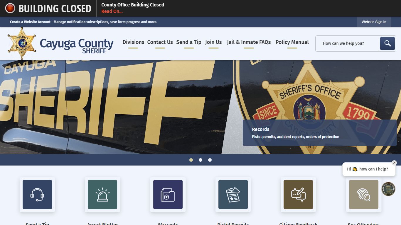 Sheriff | Cayuga County, NY